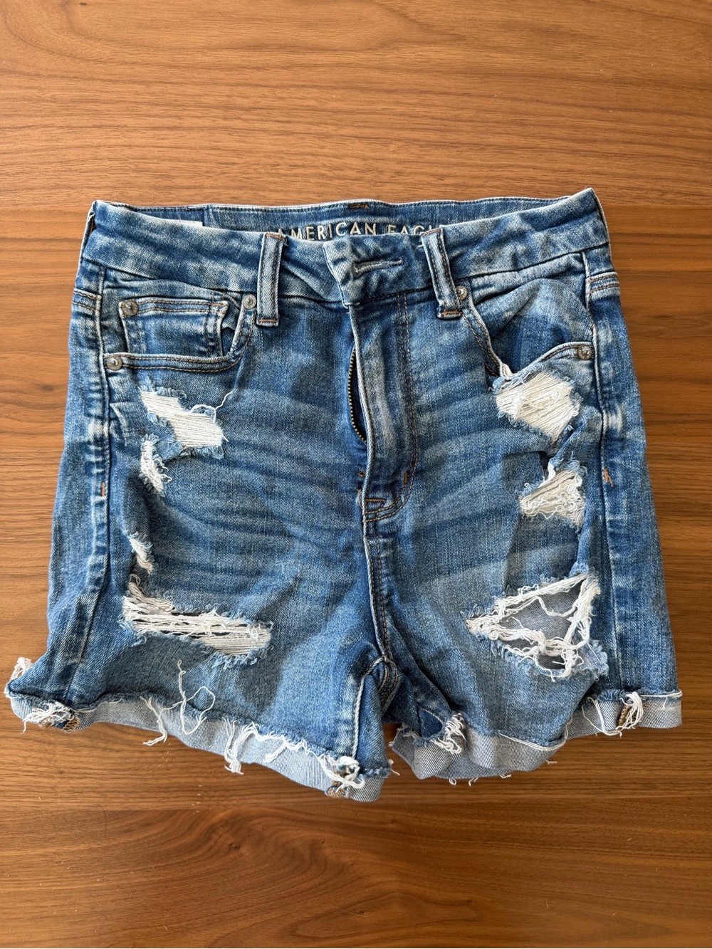 American Eagle Outfitters Women's Curvy high-rise Shortie